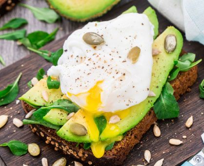 Avocado + Egg + Whole Grain Bread