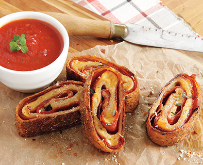 Pepperoni Pizza Roll - Inspired Cooks